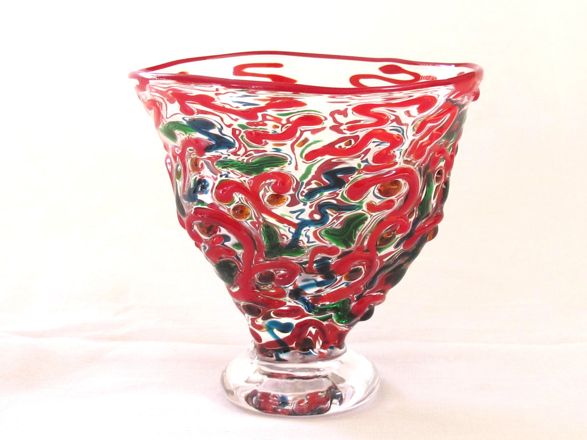 宮澤裕明　美品　アラベスク　つららグラス「紅」酒器　盃　フリーカップ アラベスクつららグラス 紅 – Onoue's Favorite Things