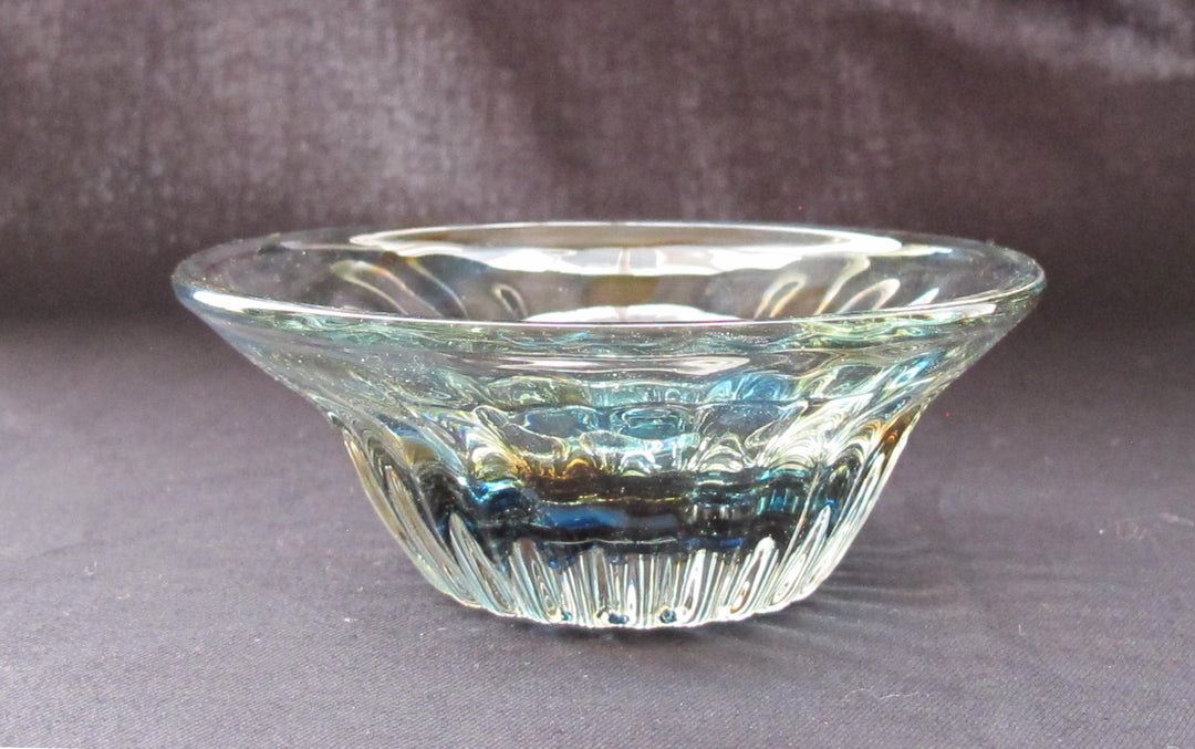 彩散らし 青・茶　小鉢