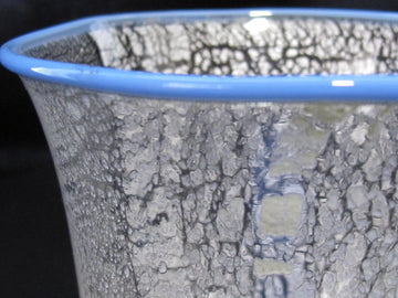 金彩 口巻き空色グラス　限定一点モノ