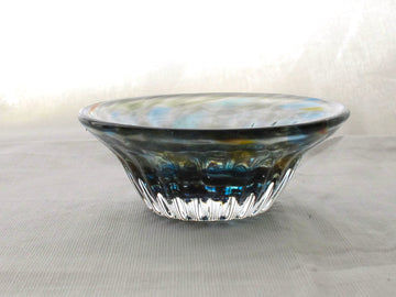 彩散らし 青・茶　小鉢