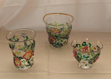 椿絵　ロックGlass