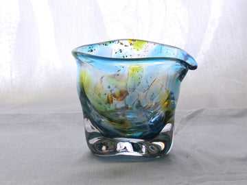 彩散らし 青彩片口