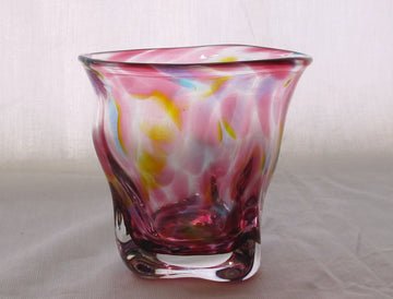 彩散らし赤　ロックGlass