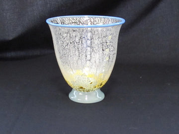 金彩 口巻き空色グラス　限定一点モノ
