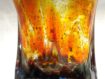 銀箔金彩散らし　キュービックGlass