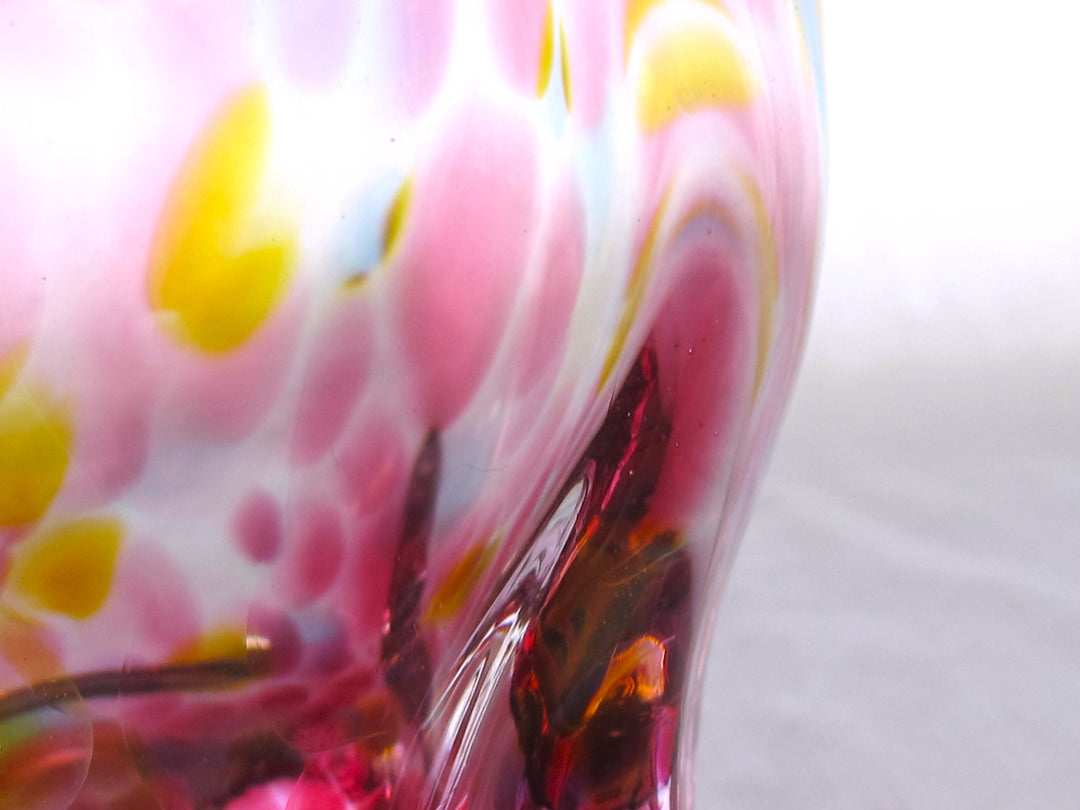 彩散らし赤　ロックGlass