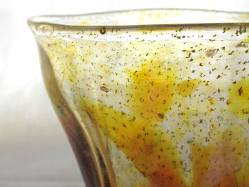 銀箔金彩散らし　キュービックGlass