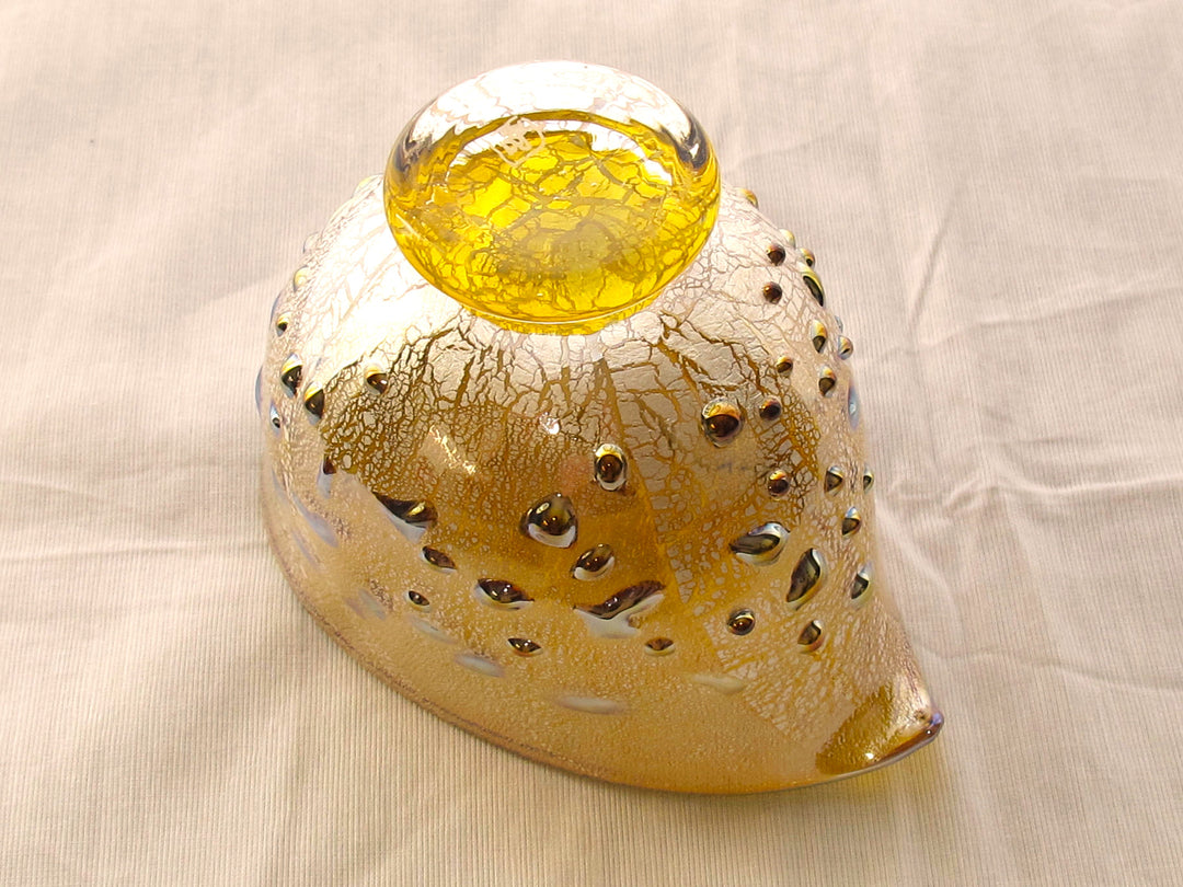 銀箔金彩　パール片口