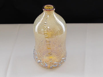 銀箔金彩 口巻き紅殻（べにから）パール冷酒用徳利②　限定一点モノ