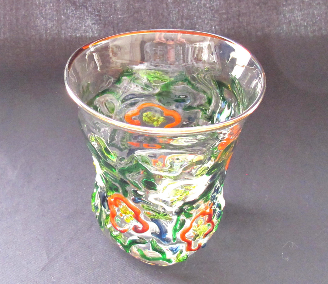 椿絵　ロックGlass