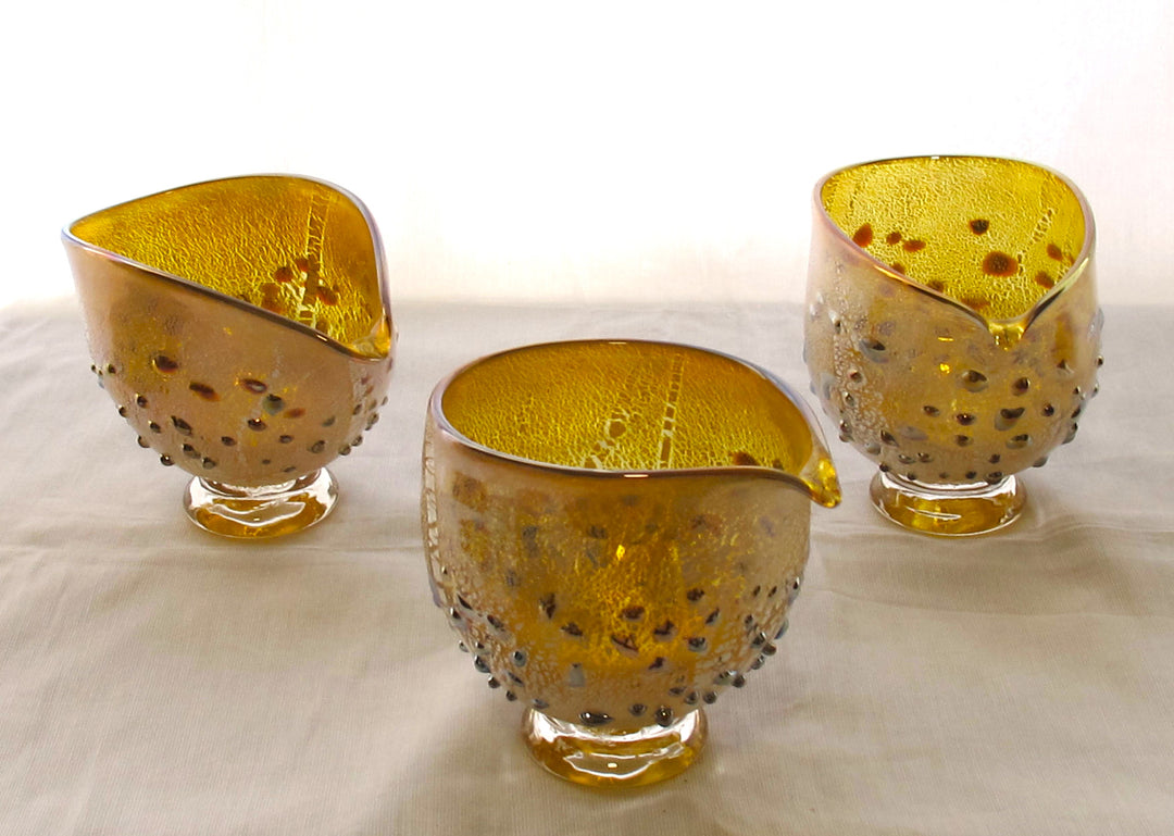 銀箔金彩　パール片口