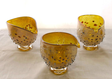 銀箔金彩　パール片口