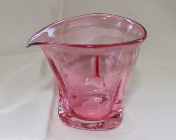 モダンな金赤の片口（大）　※限定一点モノ