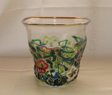 椿絵　ロックGlass