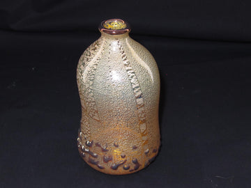 銀箔金彩 口巻き紅殻（べにから）パール冷酒用徳利②　限定一点モノ