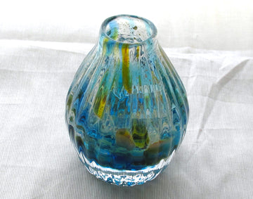 彩散らし 青彩一輪挿し