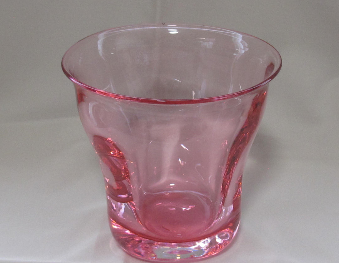 モダンな金赤の花器・花瓶　※限定一点モノ