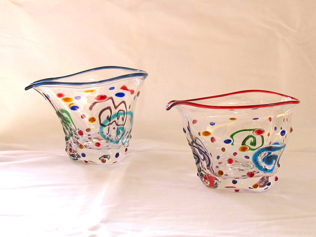 ジュエリー　片口（口巻き青）