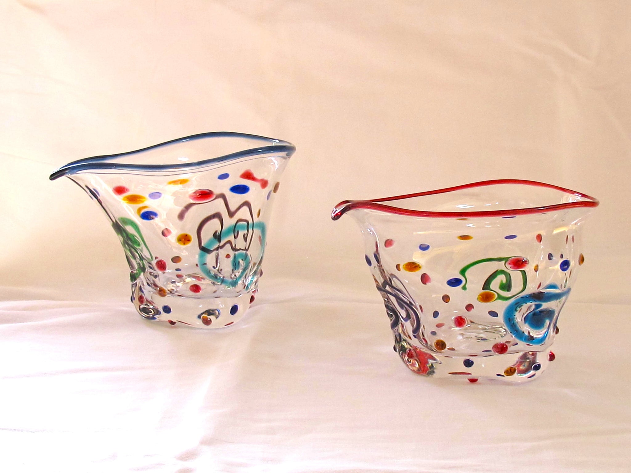 ジュエリー　片口（口巻き青）