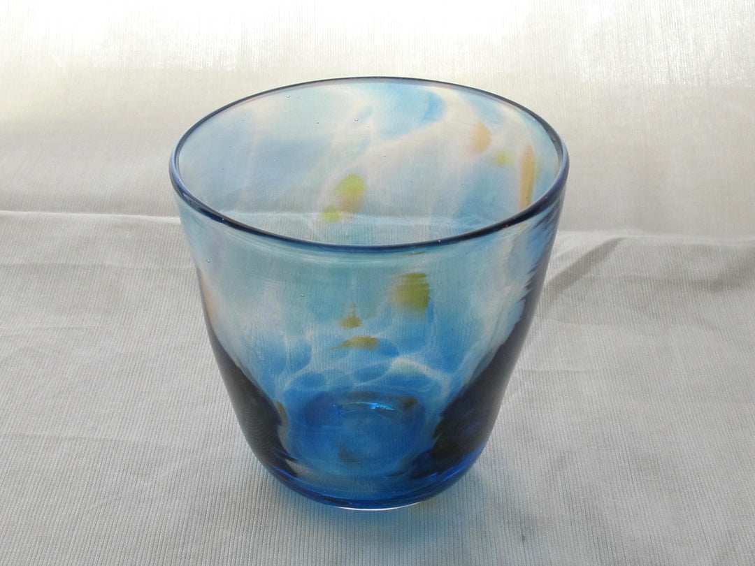彩散らし青Glass