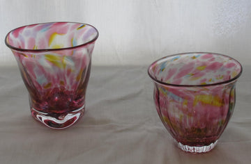 彩散らし赤　モールGlass