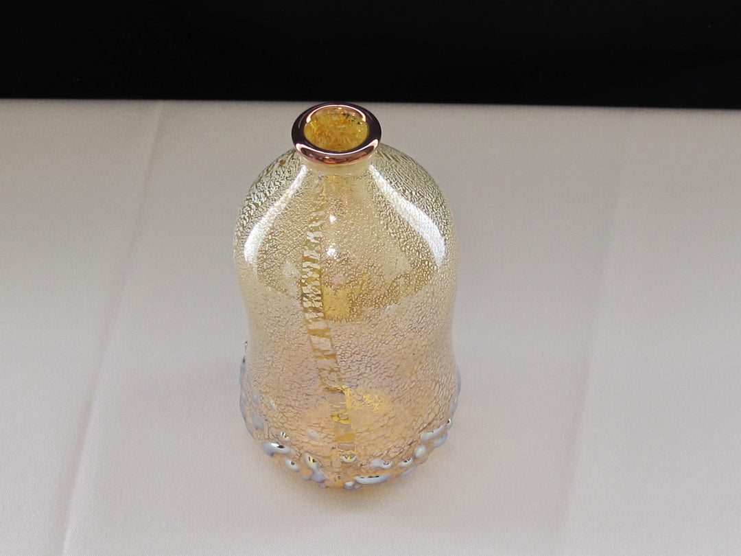 銀箔金彩 口巻き紅殻（べにから）パール冷酒用徳利②　限定一点モノ