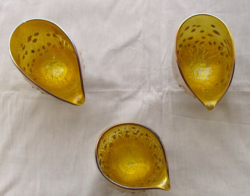 銀箔金彩　パール片口