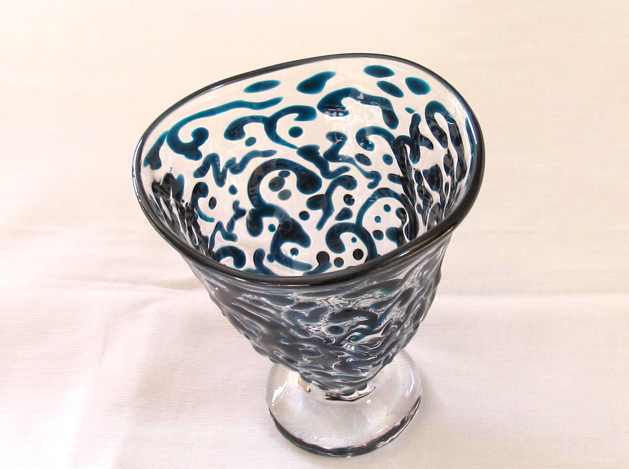 アラベスクつららグラス　濃紺