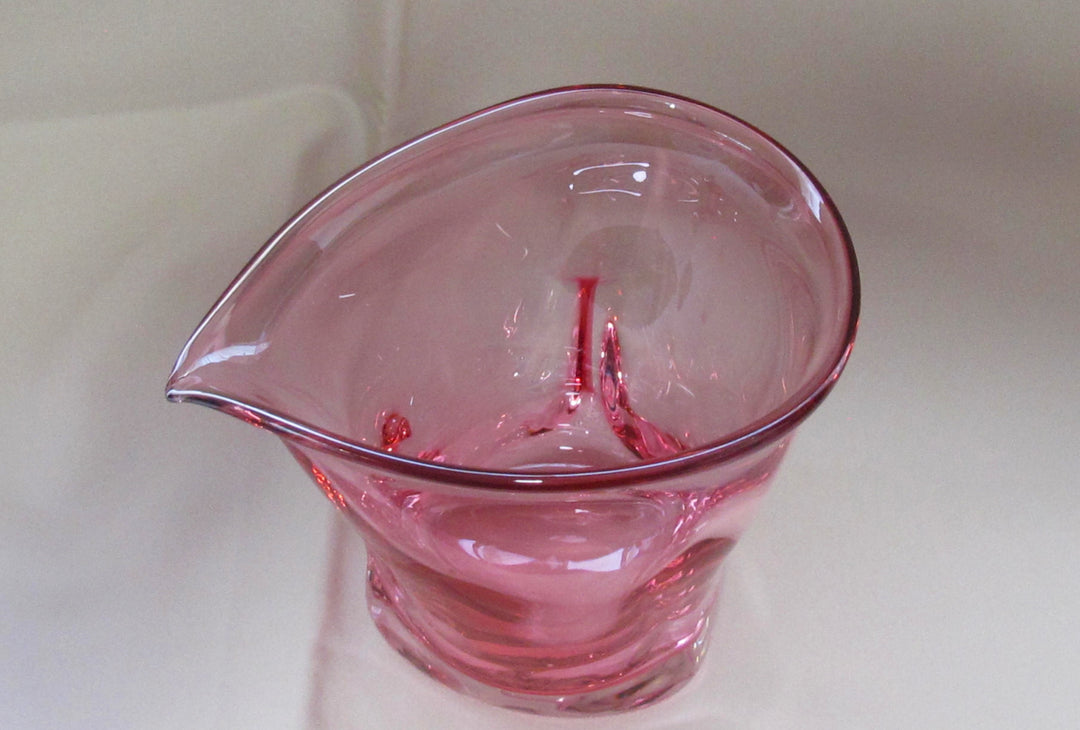 モダンな金赤の片口（大）　※限定一点モノ