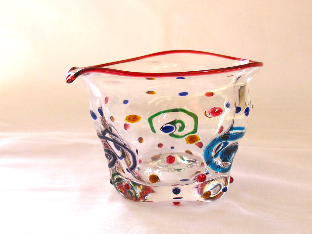 ジュエリー　片口（口巻き赤）