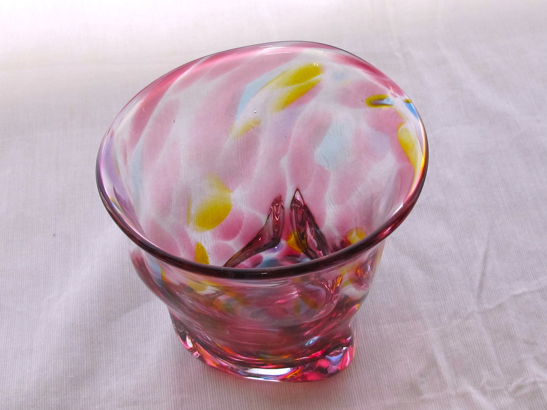 彩散らし赤　ロックGlass