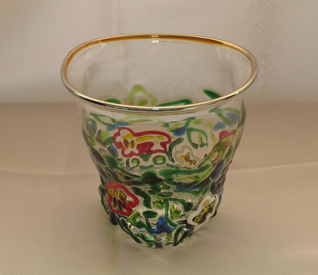 椿絵　ロックGlass