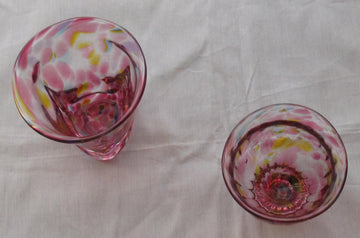 彩散らし赤　モールGlass