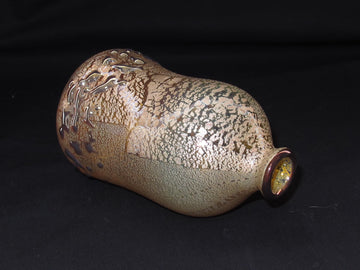 銀箔金彩 口巻き紅殻（べにから）パール冷酒用徳利②　限定一点モノ