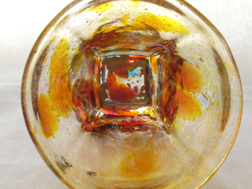 銀箔金彩散らし　キュービックGlass