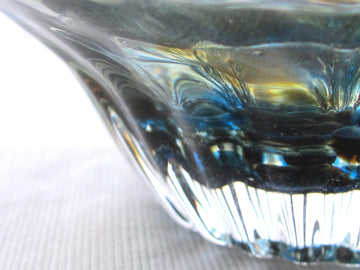 彩散らし 青・茶　小鉢