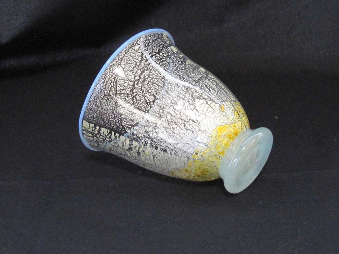 金彩 口巻き空色グラス　限定一点モノ