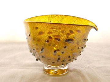 銀箔金彩　パール片口