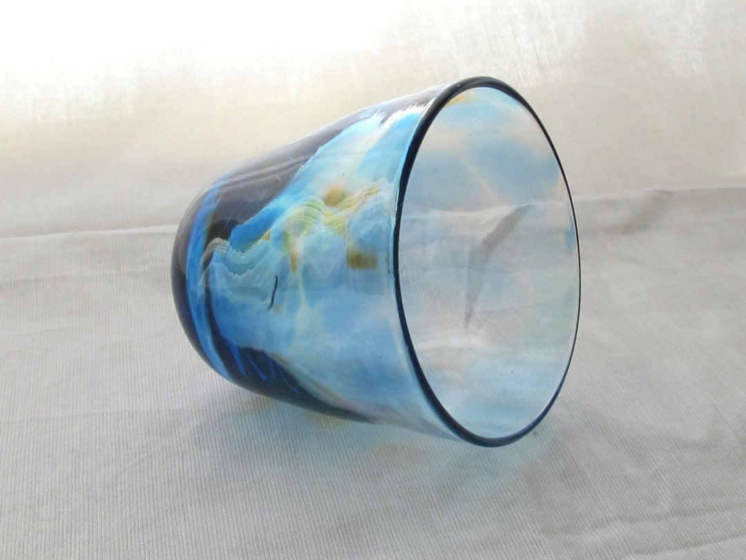 彩散らし青Glass