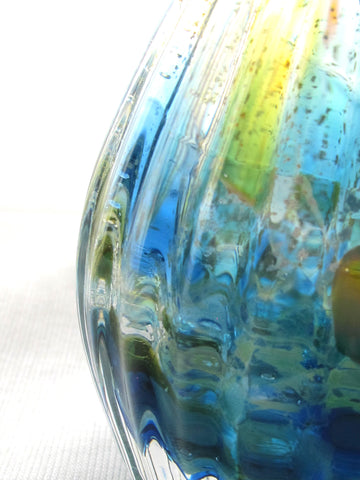 彩散らし 青彩一輪挿し