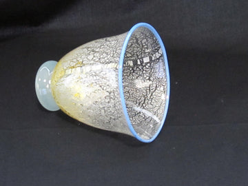 金彩 口巻き空色グラス　限定一点モノ