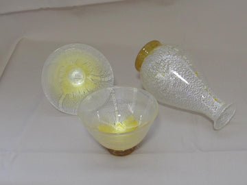 白銀彩徳利と盃の冷酒用酒器揃え（徳利×1、盃×2） 限定一点モノ