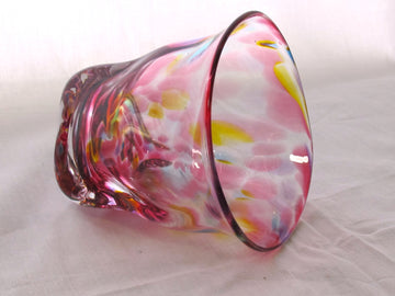 彩散らし赤　ロックGlass