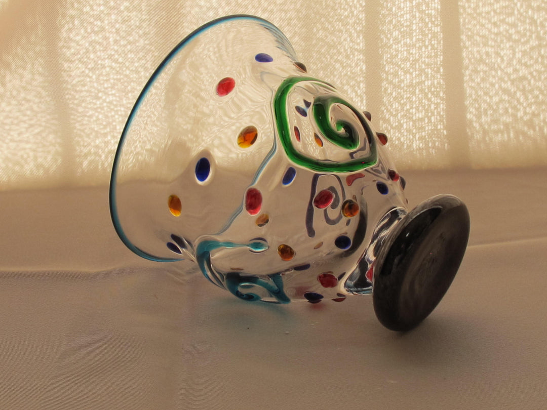 ジュエリーつららグラス　口色青