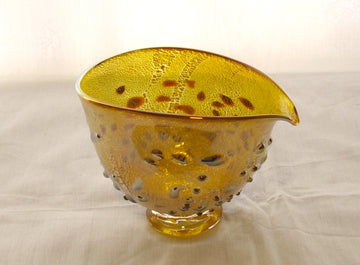 銀箔金彩　パール片口