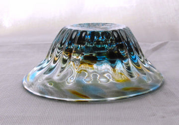 彩散らし 青・茶　小鉢