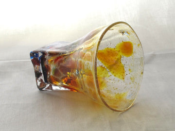 銀箔金彩散らし　キュービックGlass