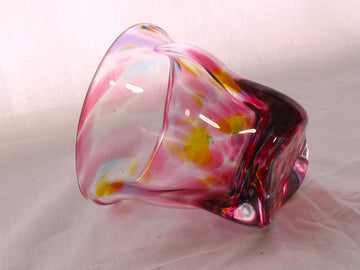 彩散らし赤　ロックGlass