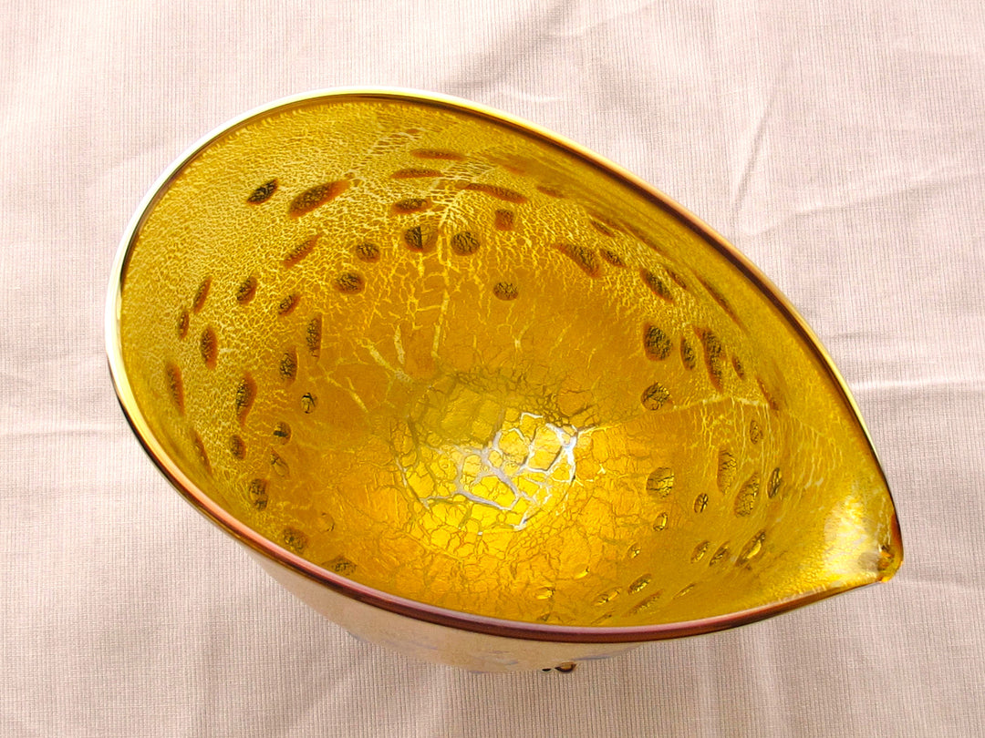 銀箔金彩　パール片口