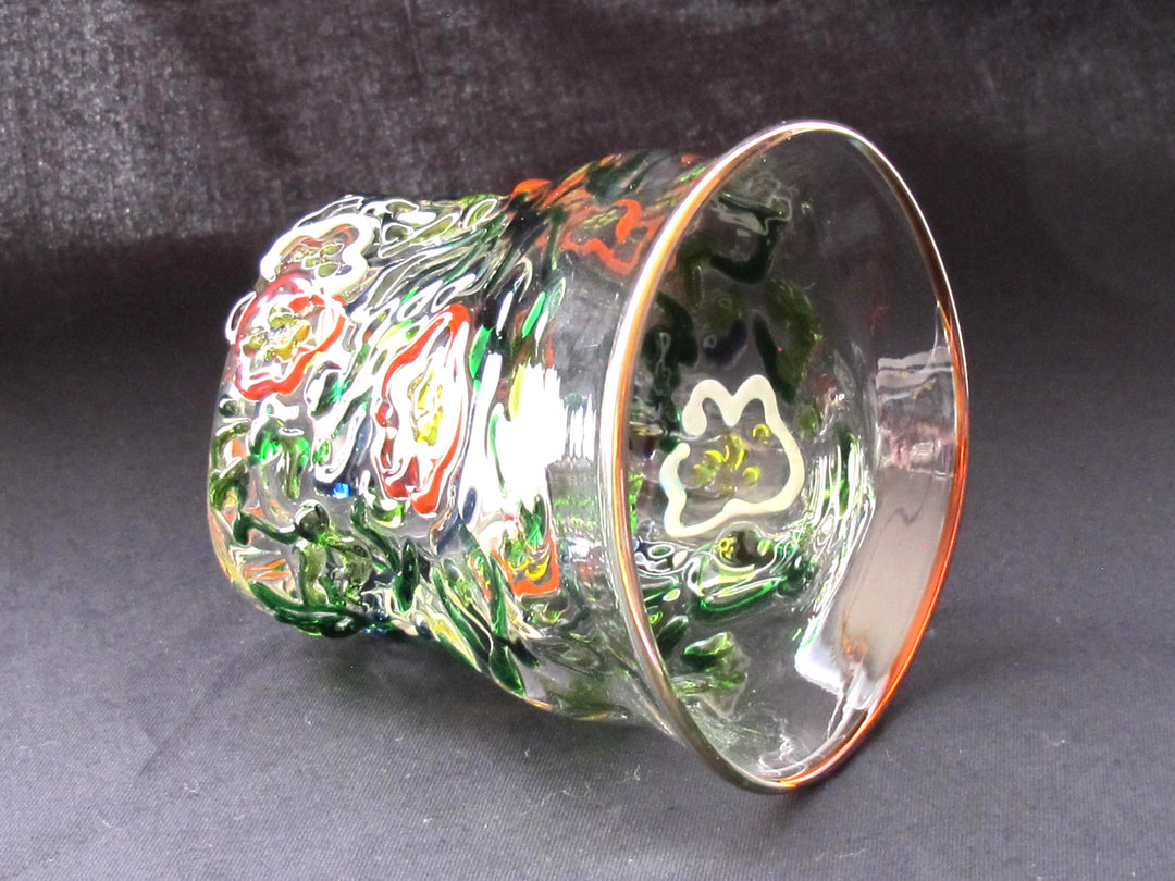 椿絵　ロックGlass